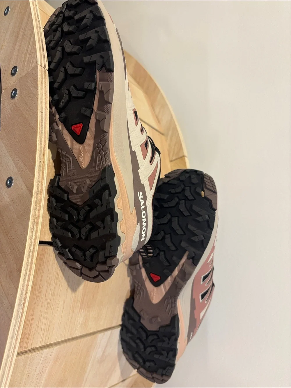 Salomon Women’s Trail Shoes — Black and Dusty Rose
